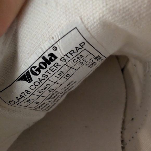 Gola Coaster white and green Velcro closure sneakers - Picture 4 of 4